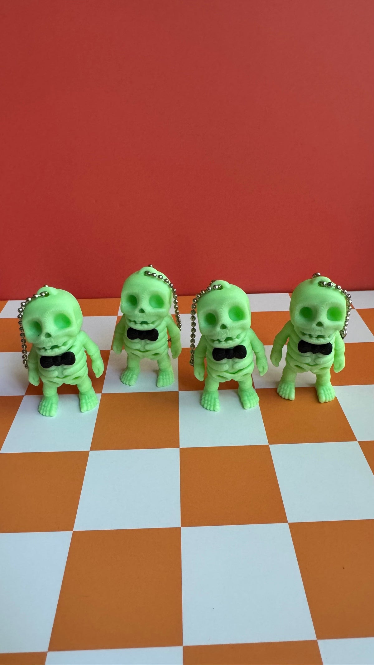Mr. Skeleton Keychain (glow-in-the-dark)