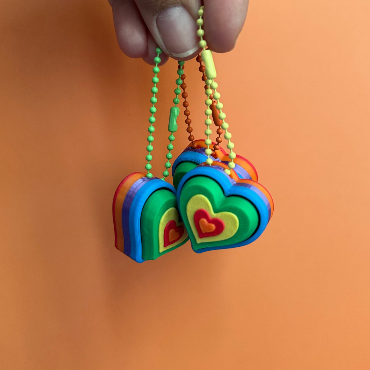Rainbow Heart Clicker (3-pack)