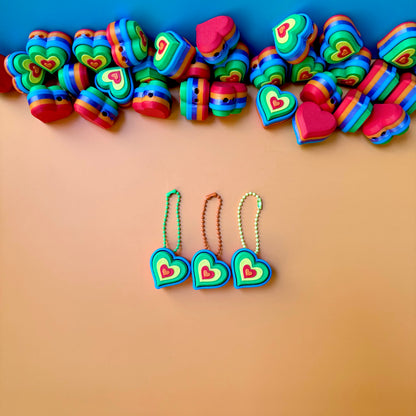 Rainbow Heart Clicker (3-pack)